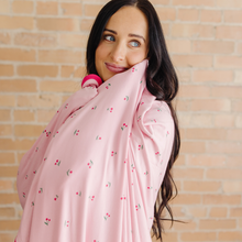 Load image into Gallery viewer, Cherry Swaddle Blanket: Adult (57" x 72")