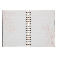 Load image into Gallery viewer, It Is Well Large Wirebound Journal in Navy
