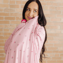 Load image into Gallery viewer, Cherry Swaddle Blanket: Adult (57" x 72")