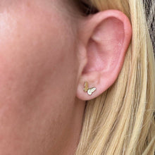 Load image into Gallery viewer, Mini Butterfly Stud Earrings