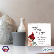 Load image into Gallery viewer, Cardinal Bereavement Until We Meet Again Shelf Sitter: Black