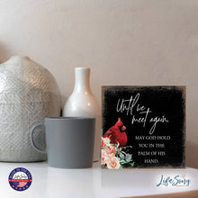 Load image into Gallery viewer, Cardinal Bereavement Until We Meet Again Shelf Sitter: Black