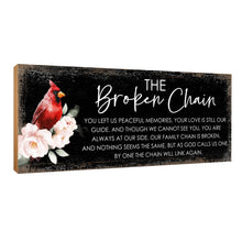 Load image into Gallery viewer, Sympathy Cardinal: The Broken Chain Shelf Sitter: White