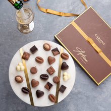 Load image into Gallery viewer, Valentine's Chocolate Gift Box Premium Quality, Gold Ribbon