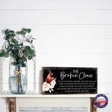 Load image into Gallery viewer, Sympathy Cardinal: The Broken Chain Shelf Sitter: White