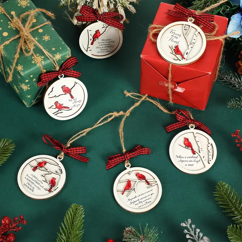 Wooden Cardinal Ornament