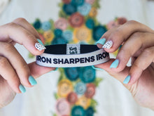 Load image into Gallery viewer, Iron Sharpens Iron Stretchy Bracelet Men&#39;s Size
