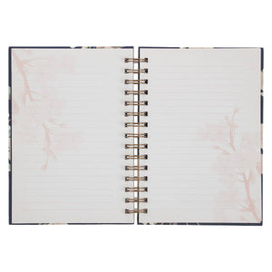 It Is Well Large Wirebound Journal in Navy