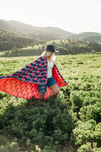 Load image into Gallery viewer, Pipermoon - Poppy Flower Adult Swaddle Oversized Blanket, Like a Hug
