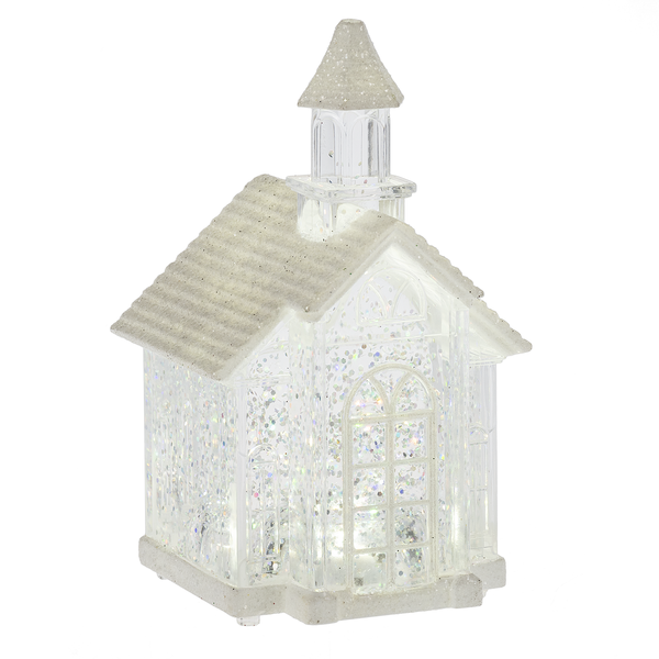 Lighted LED Church Mini Shimmer