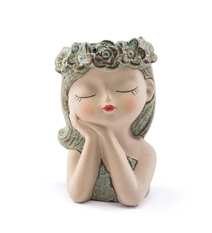 Flower Girl Head Planter