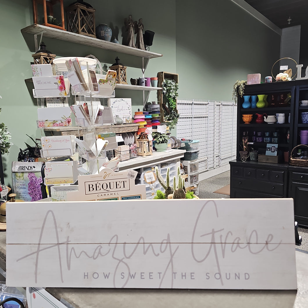 Amazing Grace Wooden Sign