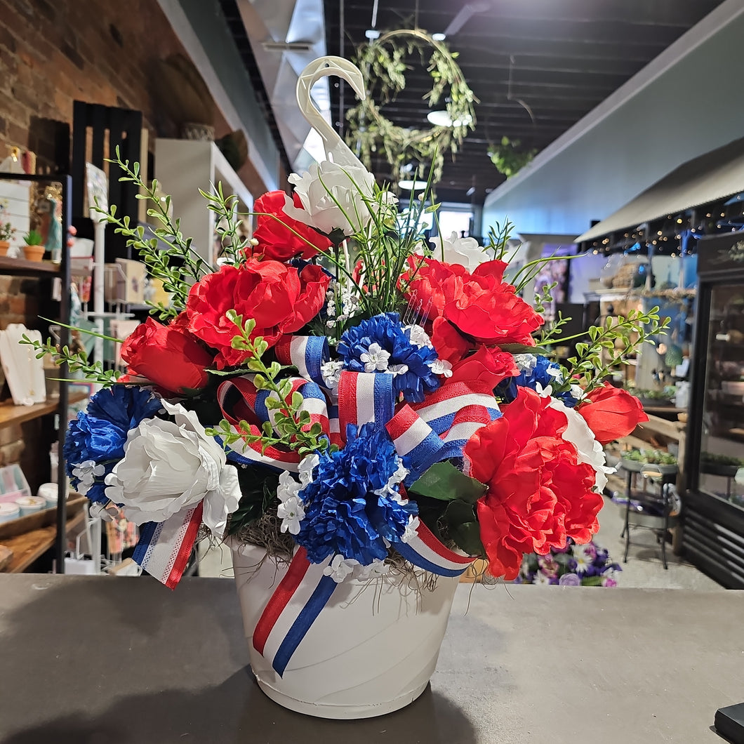 Silk  Hanging Basket