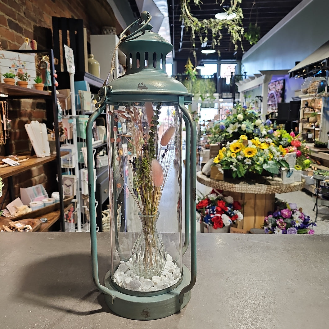 Rustic Lantern with flowers