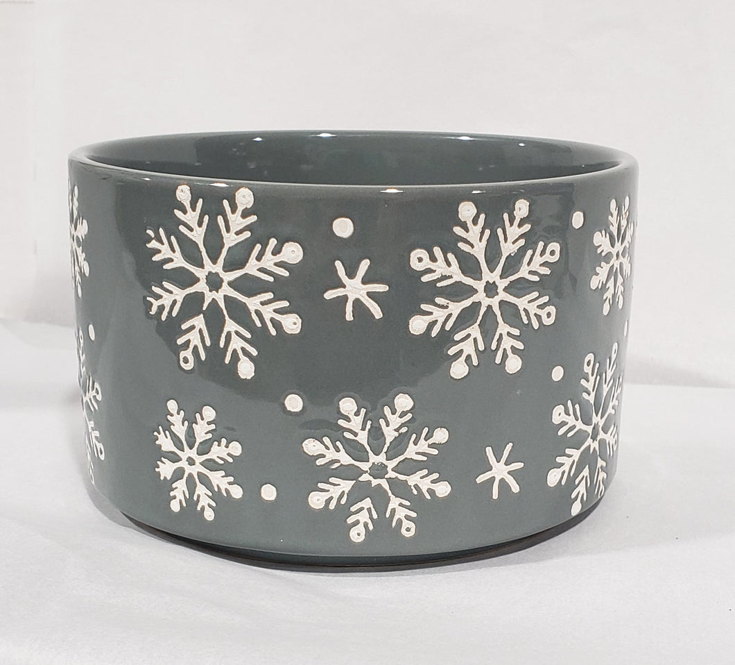 Snowflake Planter - Grey