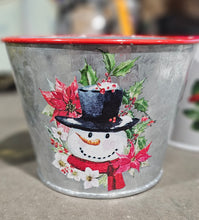 Load image into Gallery viewer, Christmas Tin Planter
