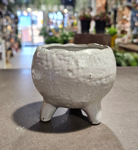 Grey Tripod Planter - Small