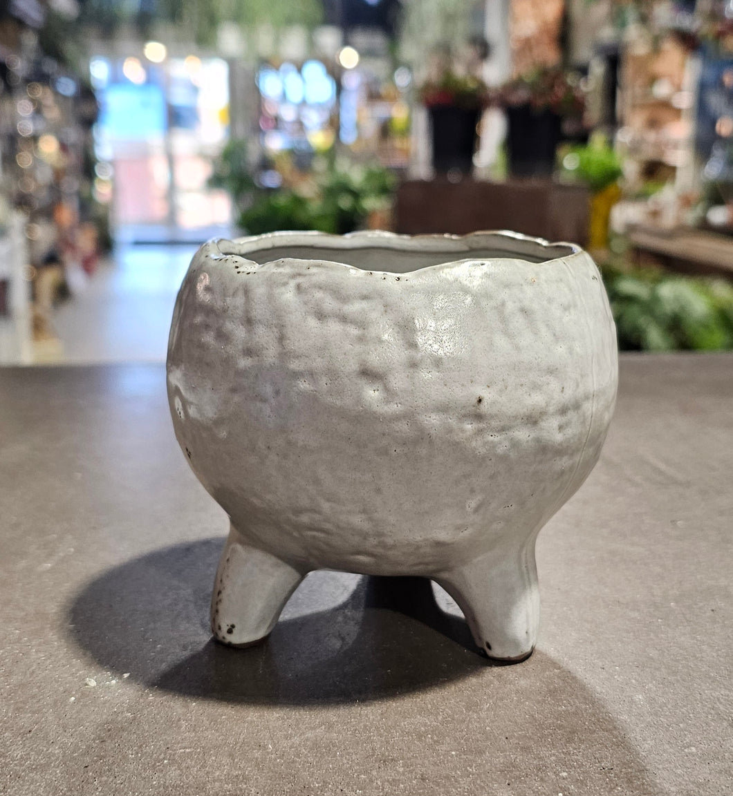 Grey Tripod Planter - Small