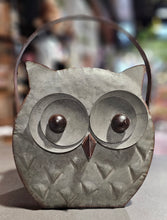Load image into Gallery viewer, Tin Owl Planter
