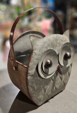 Load image into Gallery viewer, Tin Owl Planter
