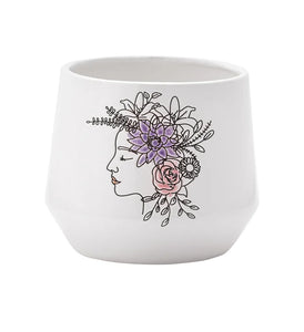 Flower Bouquet on Head Planter