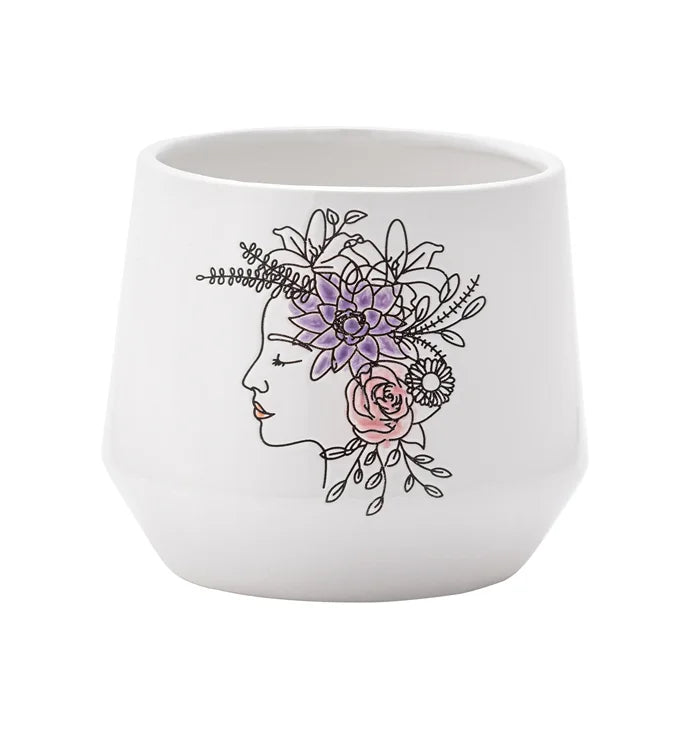 Flower Bouquet on Head Planter