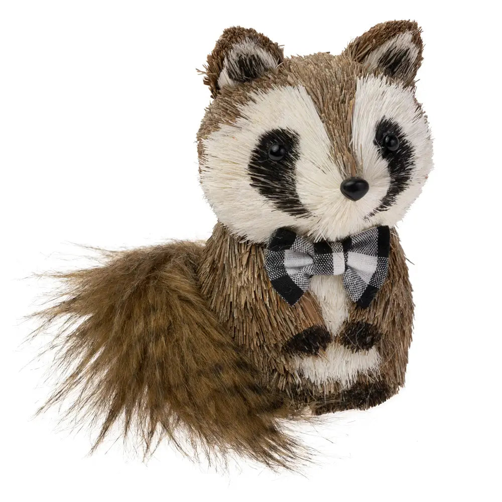 B&W Check Bow Raccoon