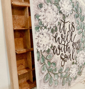 It Is Well With My Soul, Canvas