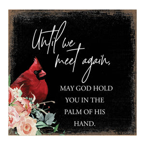 Cardinal Bereavement Until We Meet Again  Shelf Sitter: Black