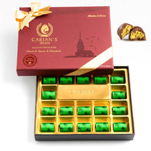 Load image into Gallery viewer, Viral Dubai Chocolate Gift Box with Gold Ribbon Wrapped
