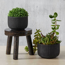 Load image into Gallery viewer, Sm Kalo Ribbed Terracotta Planter
