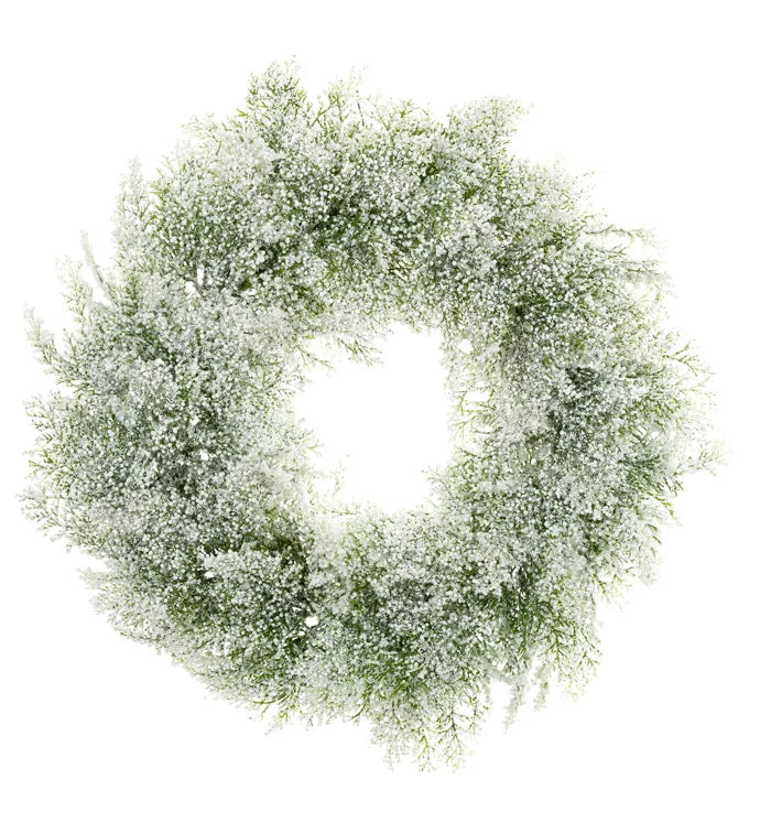 Glitter Bubble Cedar Wreath