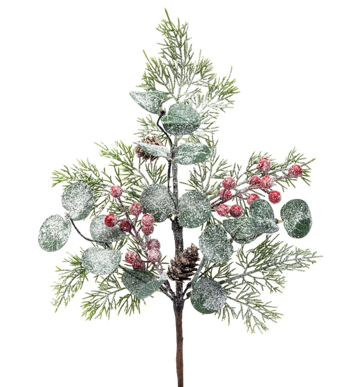 Glitter Frosted Eucalyptus Berry