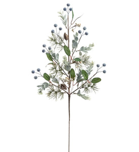 Blue & White Berry Spray