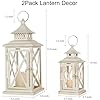 Load image into Gallery viewer, Beige Metal Lantern -  Small 10&quot;
