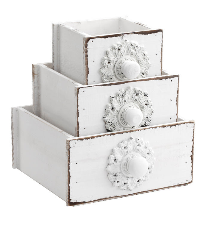 White Drawer Bow - Small