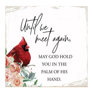 Cardinal Bereavement Until We Meet Again  Shelf Sitter: Black