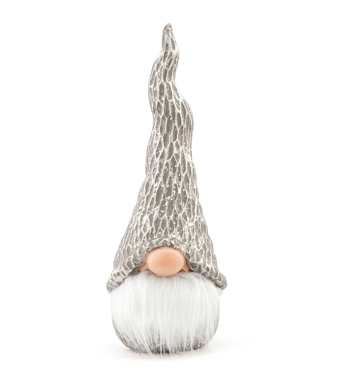 Large Gray Hat Gnome with Beard