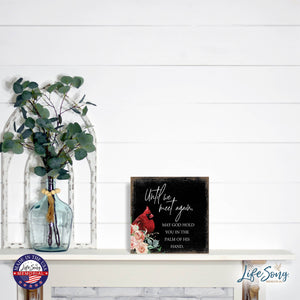 Cardinal Bereavement Until We Meet Again  Shelf Sitter: Black