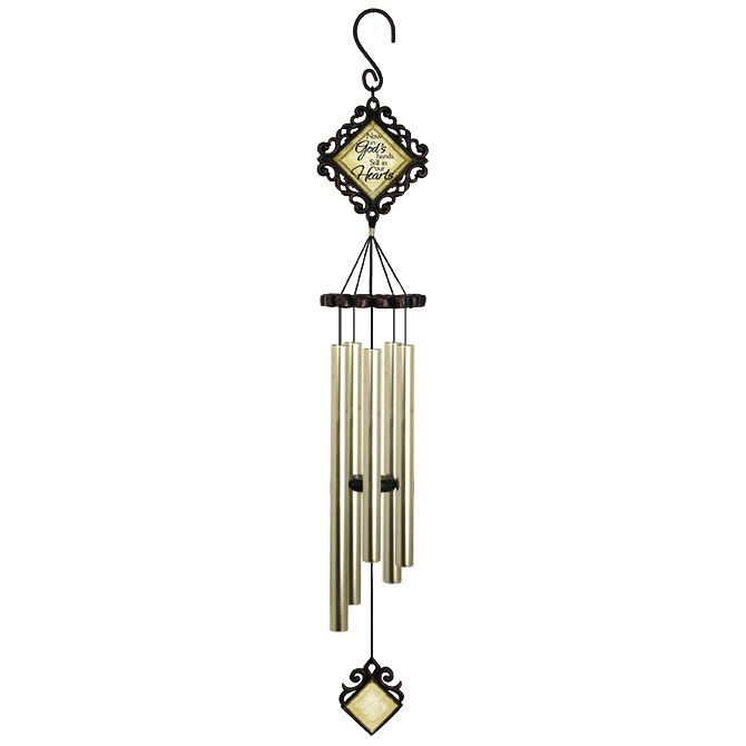 Vintage Wind Chime - In Gods Hands - 35