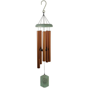 Patina God's Hand Windchime - 38"