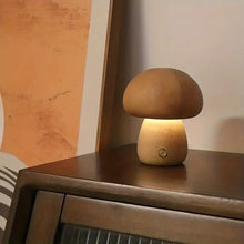 Load image into Gallery viewer, Walnut Mushroom LED Dimmable Lamp - 4.13&quot; - assorted styles
