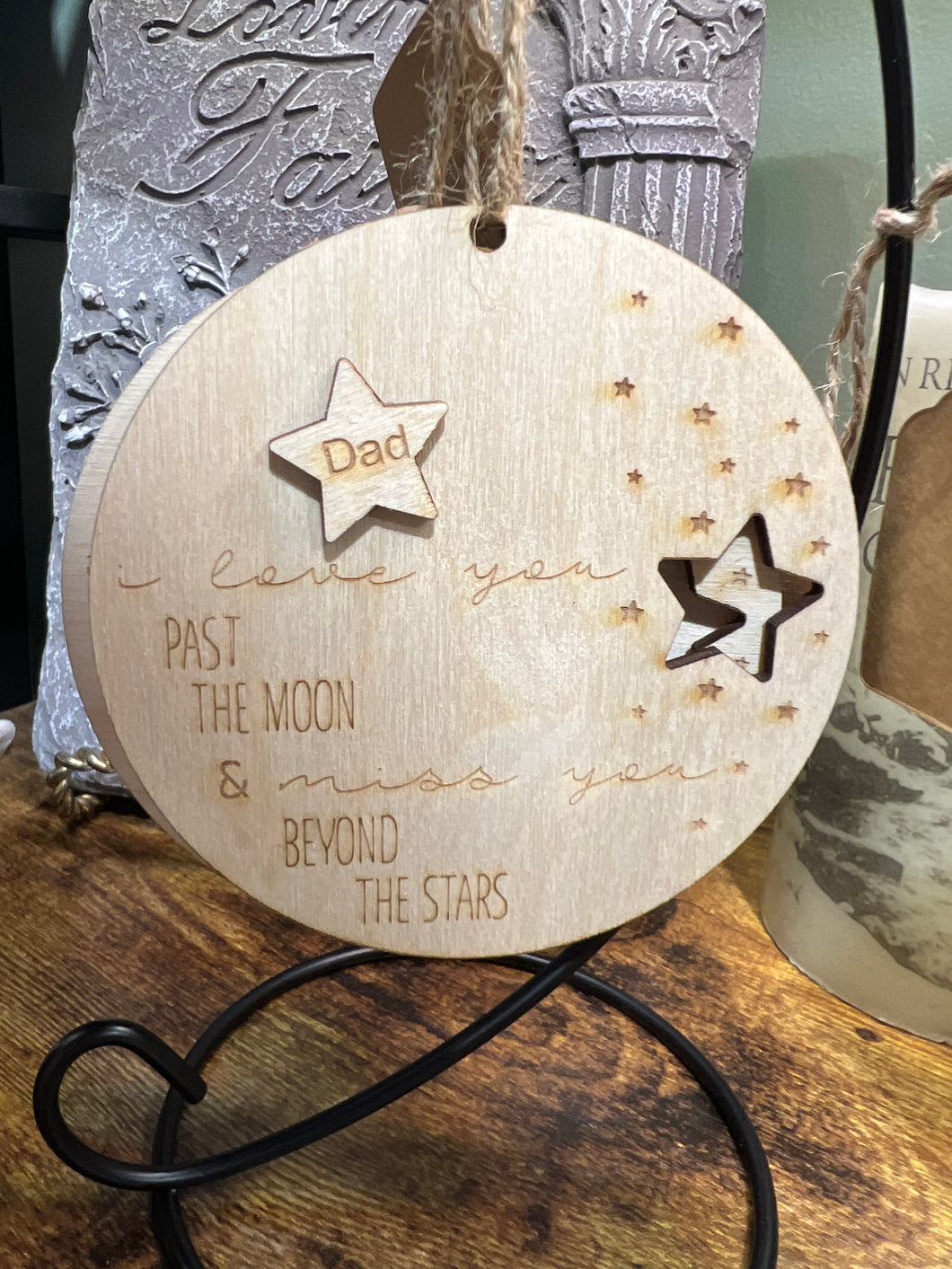 I Love You Ornament - Dad