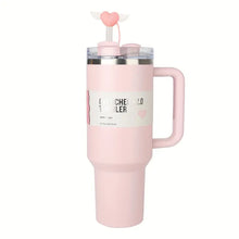 Load image into Gallery viewer, Insulated Stainless Steel Tumbler with Handle and Straw (Assorted Colors)

