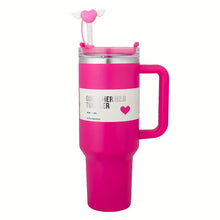 Load image into Gallery viewer, Insulated Stainless Steel Tumbler with Handle and Straw (Assorted Colors)
