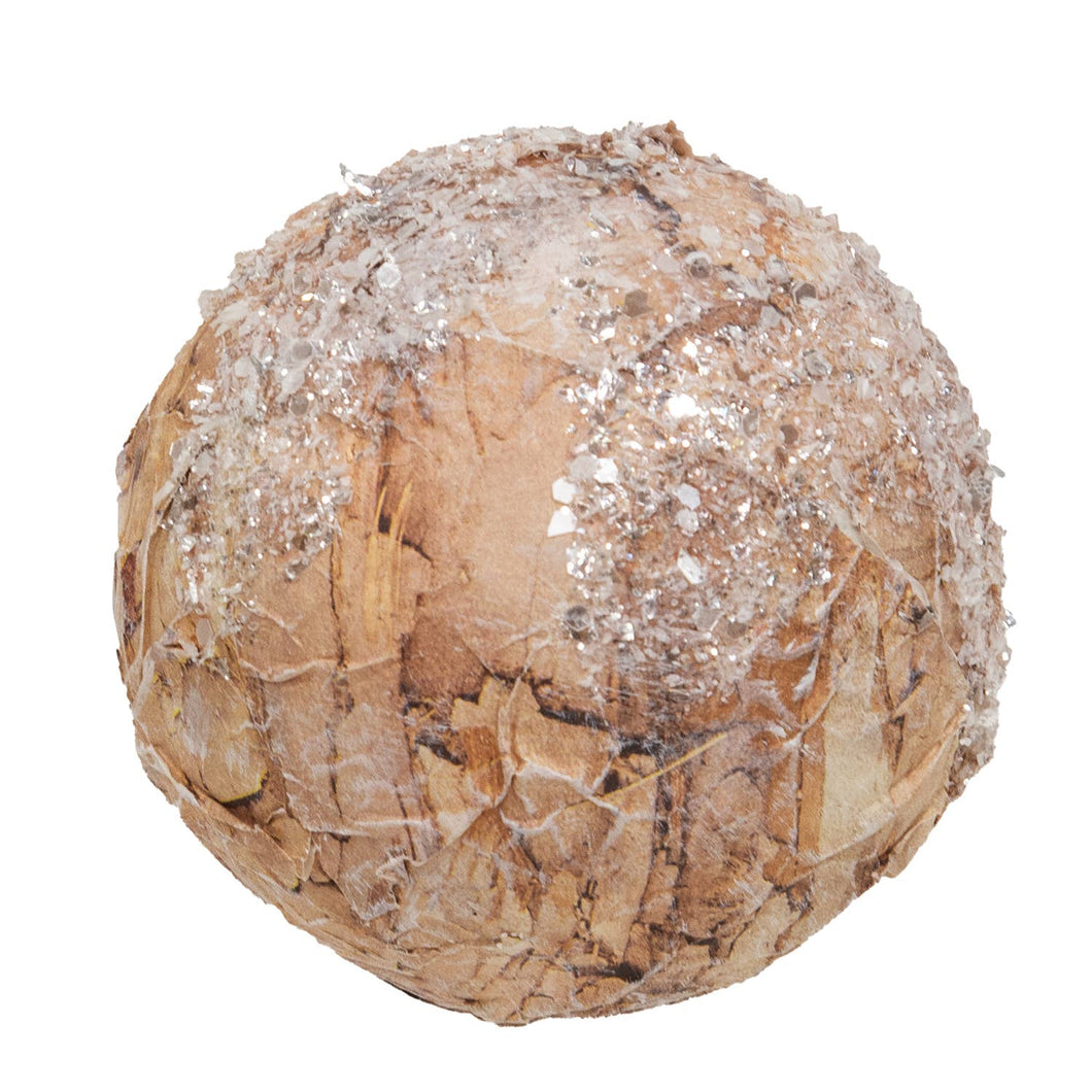 Sparkle Birch Ball Ornament - 4