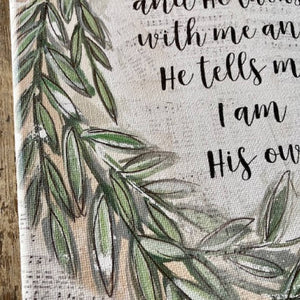 And He Walks With Me, Canvas