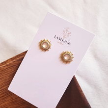Load image into Gallery viewer, 18K Gold Plated Sunshine Stud Earrings
