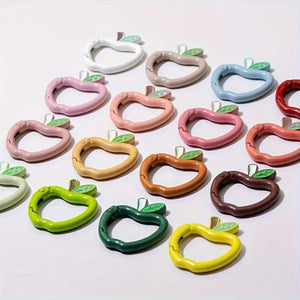 Apple-Shaped Painted Aluminum Alloy Spring Gate O Rings,