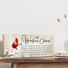 Load image into Gallery viewer, Sympathy Cardinal: The Broken Chain Shelf Sitter: White
